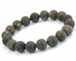 Men's Amber Bracelet Made of Larger 12 mm Raw Amber Beads
