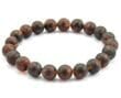 Men's Amber Bracelet Made of Matte Dark Cognac Amber