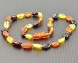 Children's Amber Necklace Made of Multicolor Baltic Amber 