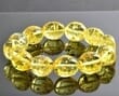 Golden Amber Bracelet Made of Golden Color Amber Beads