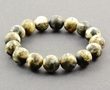 Men's Amber Bracelet Made of Larger 13 mm Raw Amber Beads