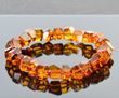 Faceted Amber Bracelet Made of Conac Faceted Amber