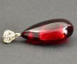 Cherry Red Baltic Amber Pendant Made of Precious Amber