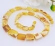 Raw Amber Necklace Made of Square Cut Baltic Amber - SOLD OUT