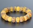 Mens Amber Healing Bracelet Made of Large 14 mm Raw Amber 