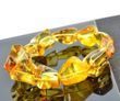 Amber Bracelet Made of Natural Shape Honey Color Amber Rocks