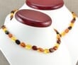 TWO Matching Multicolor Amber Necklaces for Mom and Child