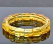 Bangle Style Amber Bracelet Made of Lemon Baltic Amber