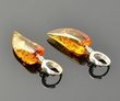 Amber Earrings Made of Cognac Baltic Amber
