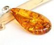 Large Amber Pendant Made of Precious Baltic Amber