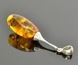 Luxurious Amber Silver Pendant