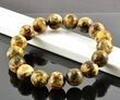 Men's Beaded Bracelet Made of Larger 12 mm Amber Beads