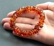 Amber Healing Bracelet Made of Rounded Nuggets Baltic Amber