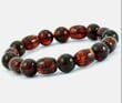 Mens Amber Bracelet Made of Barrel and Round Shaped Amber Beads