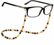 Amber Cord For Glasses Made of Multicolor Amber. Unisex.
