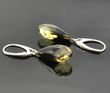 Faceted Amber Earrings Made of Precious Healing Baltic Amber