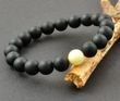 Amber Bracelet Made of Black and Butterscotch Baltic Amber