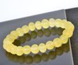 Raw Amber Healing Bracelet Made of Lemon Color Amber 