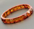 Amber Bracelet Made of Pyramid Shape Baltic Amber Pieces