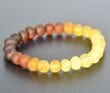 Rainbow Amber Healing Bracelet Made of Raw Amber