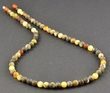 Men's Amber Necklace Made of Rare Colors Baltic Amber