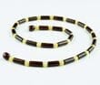 Men's Beaded Necklace Made of Precious Baltic Amber