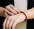 Amber Healing Bracelet Made of Cognac Baltic Amber