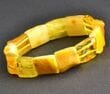 Amber Bracelet Made of Light Multicolor Baltic Amber