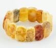 Raw Amber Bracelet Made of Precious Healing Baltic Amber