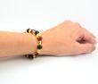 Amber Healing Bracelet Made of Multiclor Baltic Amber