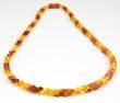 Amber Necklace Made of Healing Overlapping Baltic Amber Pieces