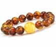 Amber Bracelet Made of Precious Healing Baltic Amber 