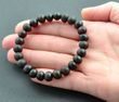 Raw Amber Healing Bracelet Made of Black Color Amber