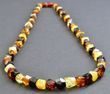 Amber Necklace Made of Faceted Butterscotch Cherry Cognac Lemon Amber