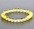 Amber Healing Bracelet Made of Lemon Color Baltic Amber