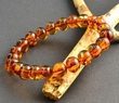  Amber Healing Bracelet Made of Larger Baroque Amber Beads