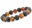 Matte Amber Bracelet Made of Larger 12 mm Amber Beads