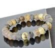 Raw Men's Healing Bracelet Made of Raw Multicolor Amber