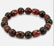 Mens Amber Bracelet Made of Barrel and Round Shaped Amber Beads