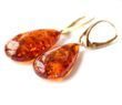 Large Amber Earrings Made of Precious Baltic Amber