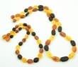 2 Matching Raw Amber Necklaces for Mom and Child Multicolor Amber