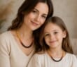 2 Matching Rainbow Amber Necklaces for Mom and Child
