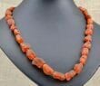 Amber Necklace Made of Cognac Color Amber Rocks - SOLD OUT