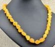 Amber Necklace Made of Honey Color Amber Rocks - SOLD OUT