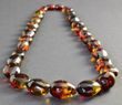 Amber Necklace Made of Colorful Baltic Amber