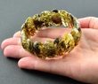 Green Baltic Amber Bracelet Made of Baltic Amber
