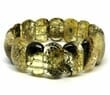 Large Amber Bracelet Made of Green Color Amber