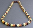 Men's Raw Amber Healing Necklace Made of Amber. Unisex.