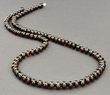 Men's Amber Necklace Made of Baroque Dark Cherry Amber Beads