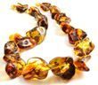 Baltic Amber Necklace Made of Large Free Shape Baltic Amber